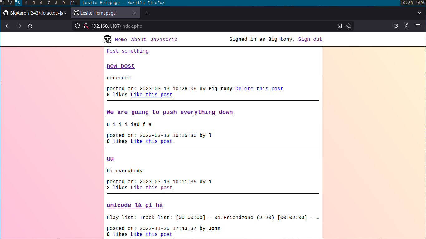 image of my website-forum project